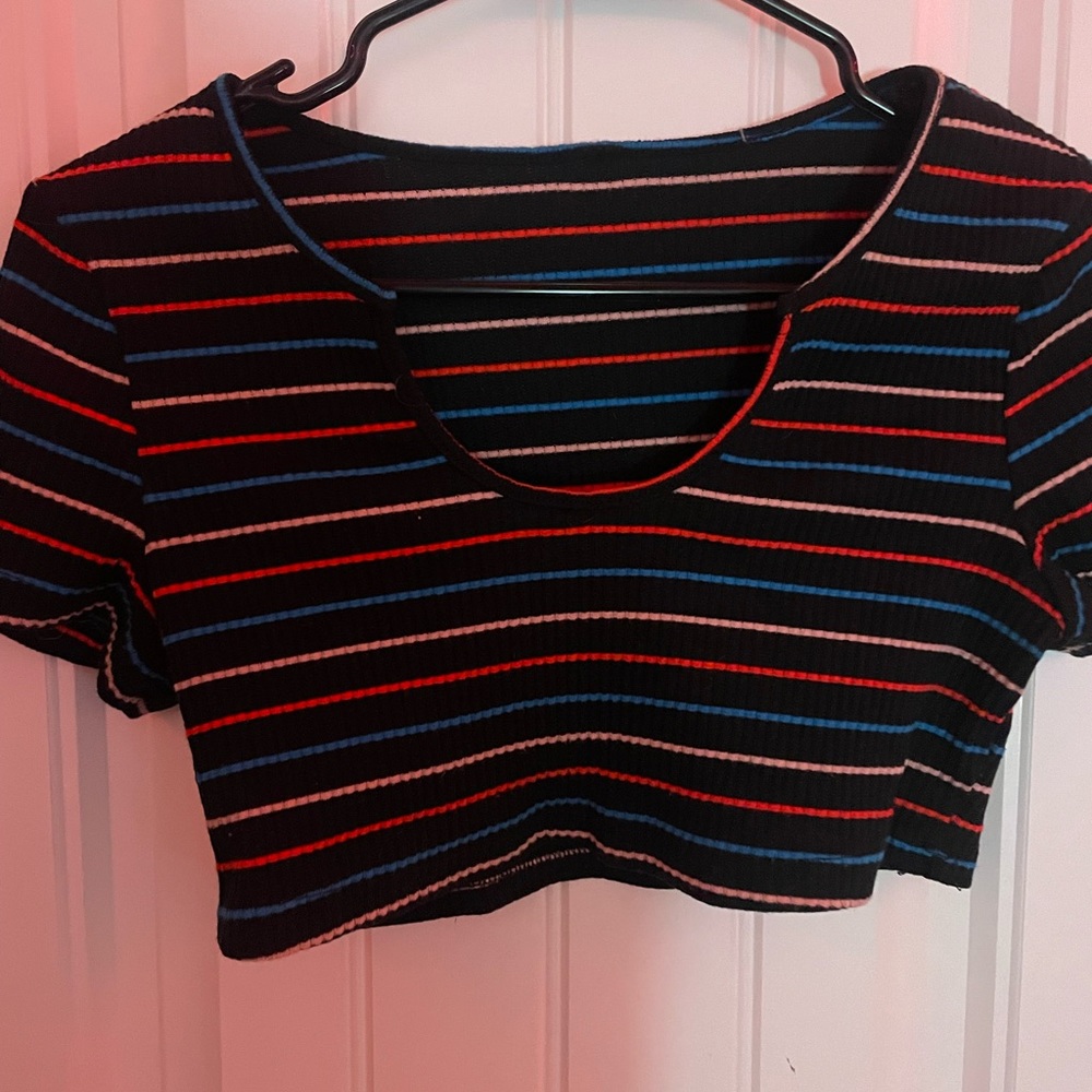 Y2K Multi-colored crop top